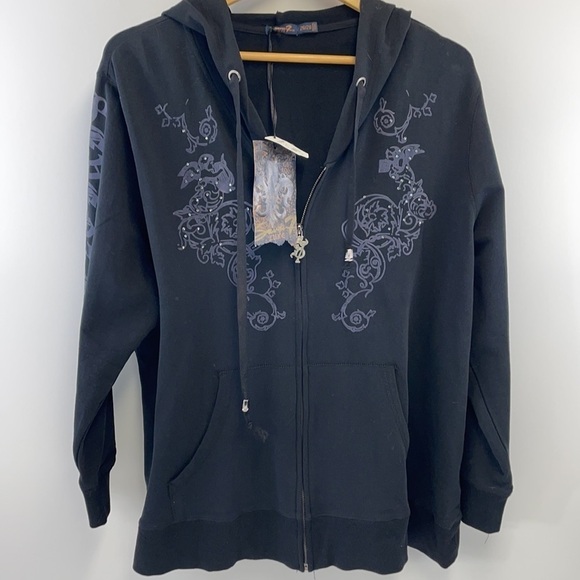 SEVEN7 SZ 1X 26/28 SWEATSHIRT black - Picture 1 of 9